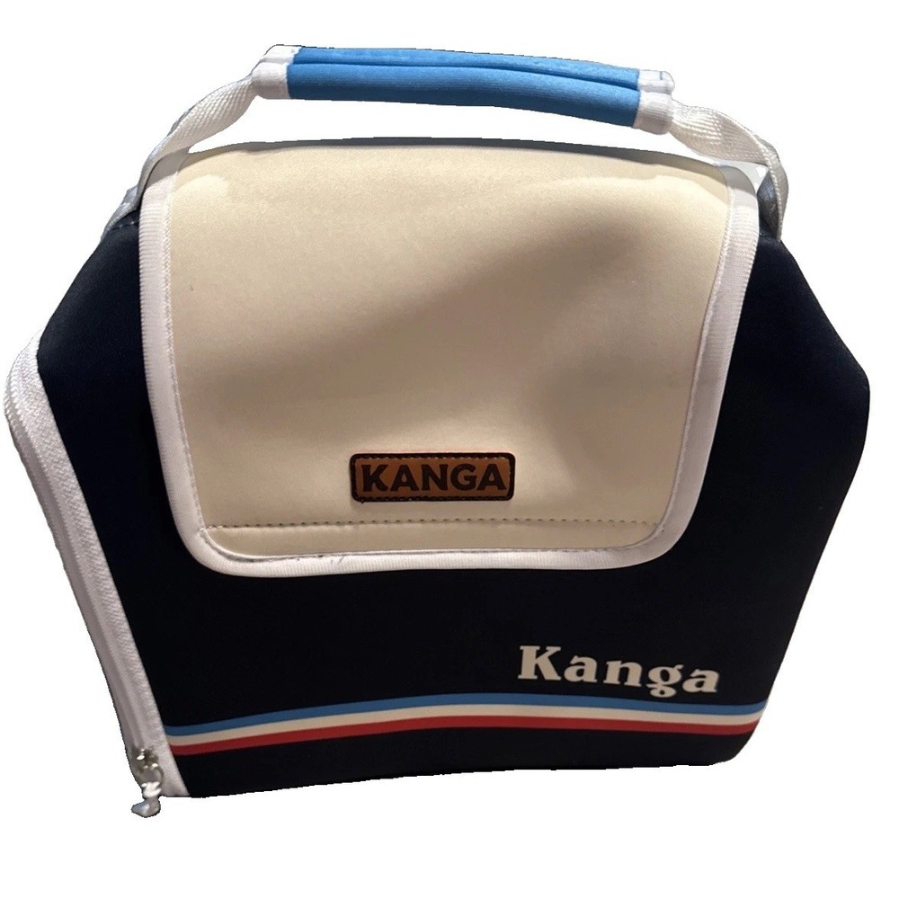 Kanga Insulated Cooler 12-Pack Kase Mate Blue Soft Cooler Bag Blue Handle